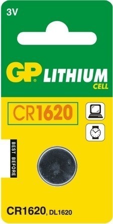 Батерия GP CR1620, DL1620, ECR1620, DL 1620, 5009LC, 208208, ECR1620, BR1620, LM1620, CR 1620