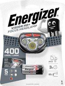 Челник Energizer Vision HD+ Focus Headlamp 400LM + червена светлина