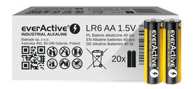 40 броя алкални батерии everActive AA, LR6